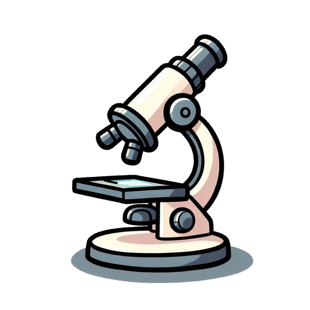 Cartoon Microscope